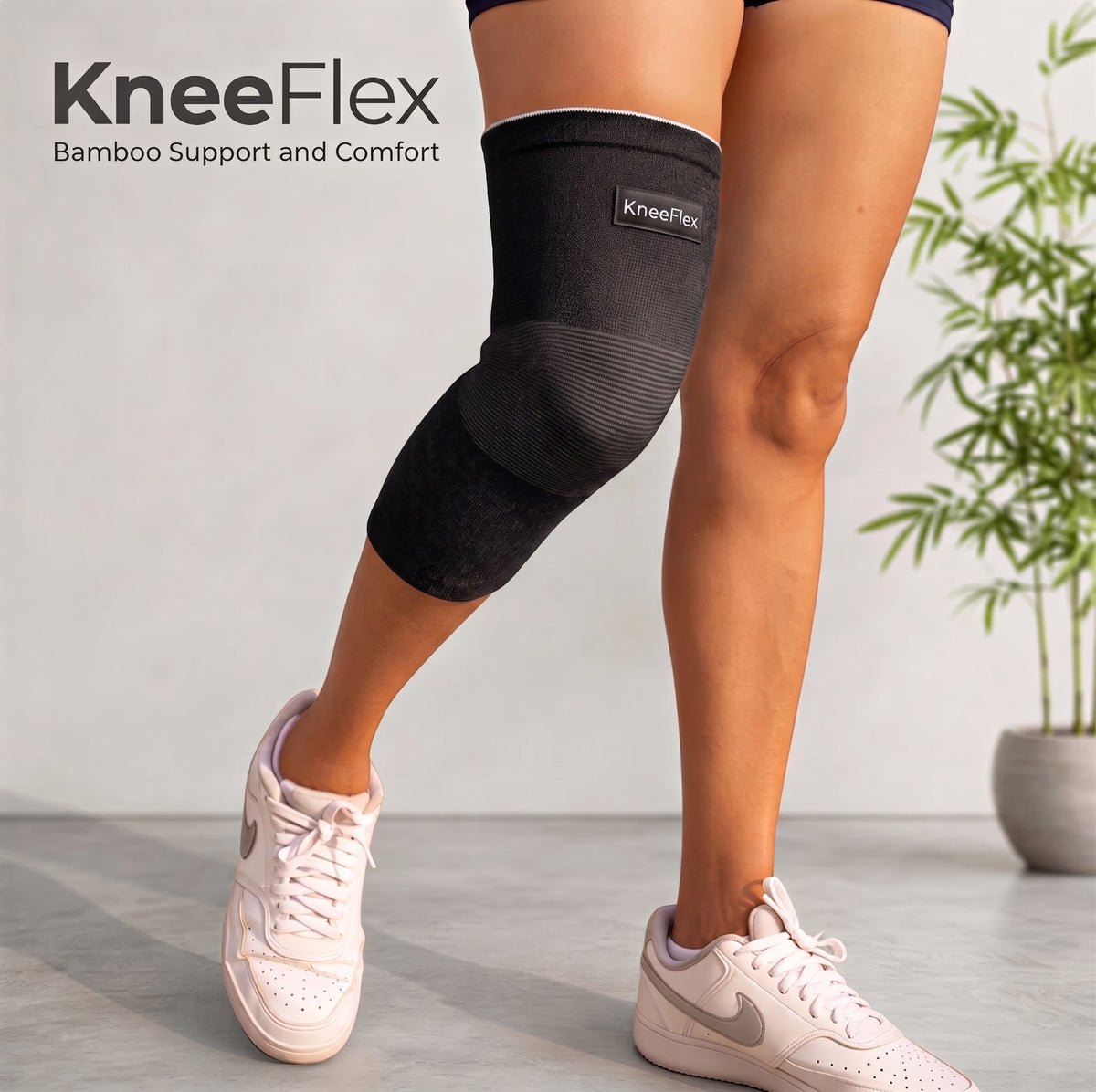Kneeflex – Genouillère de Compression en Bambou