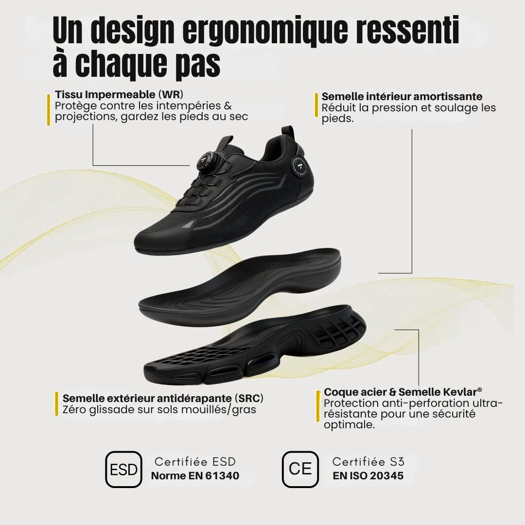TECKRS™ MAX ONE S3 : Sécurité & Confort 12h Non-Stop