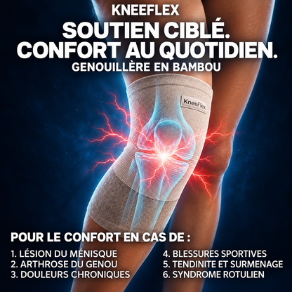 Kneeflex – Genouillère de Compression en Bambou