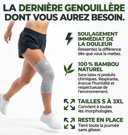 Kneeflex – Genouillère de Compression en Bambou